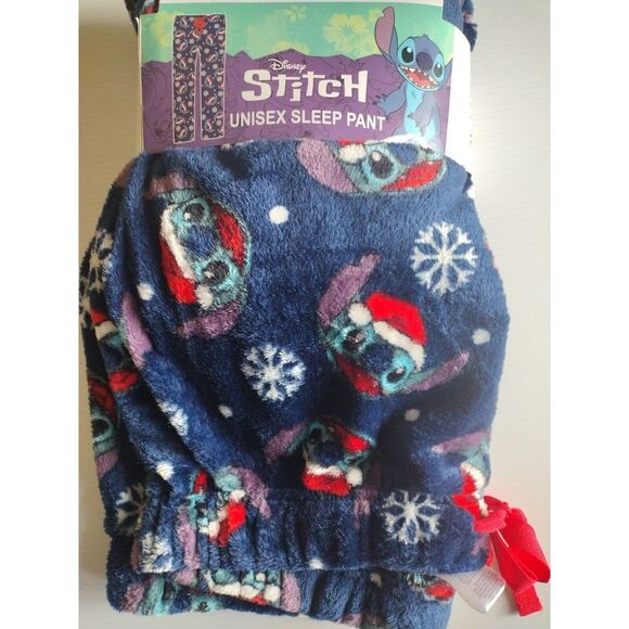 Disney‎ Stitch Sleep Pants Unisex Size 2XL Christmas Pajama Pants Sleep Lounge - Picture 4 of 8